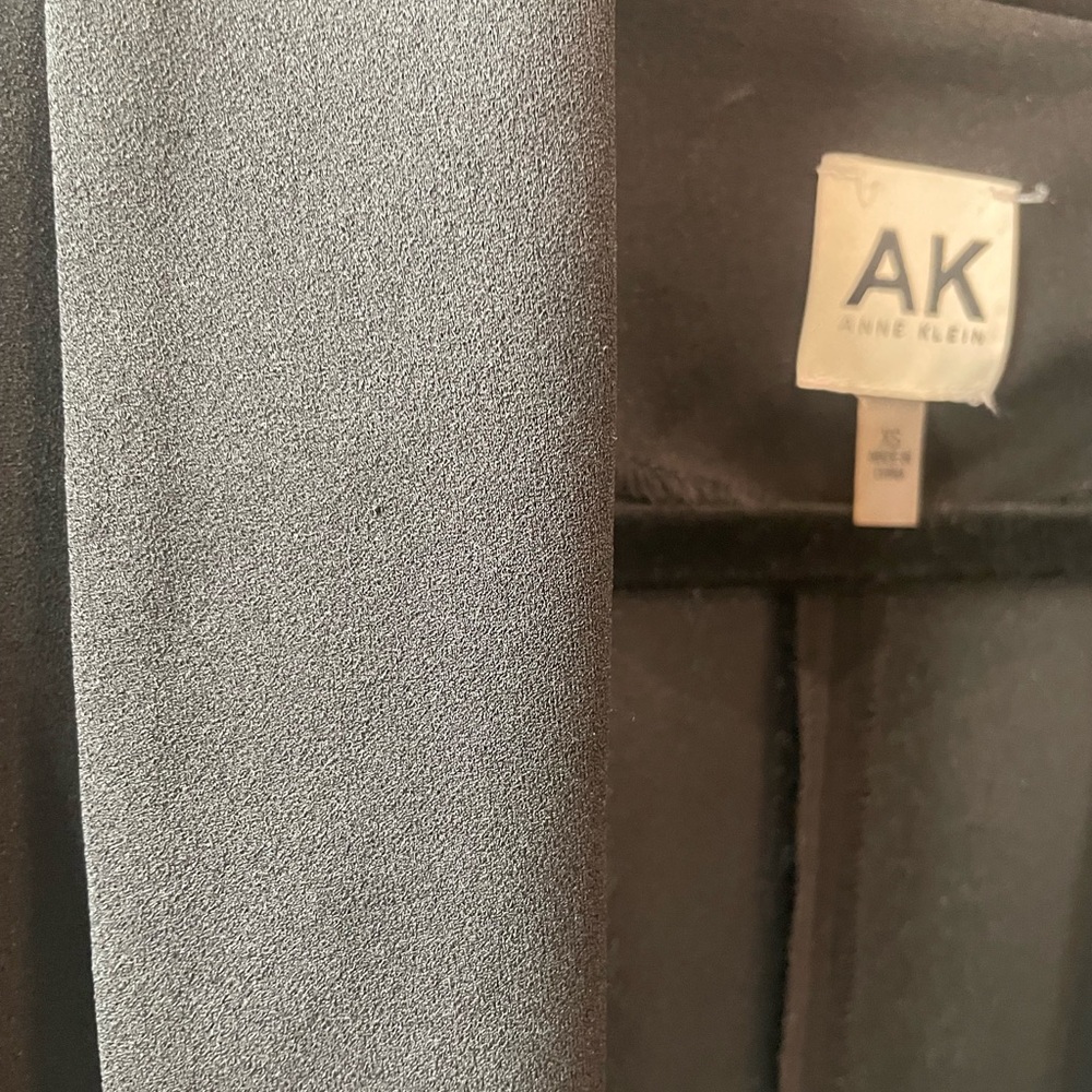 Anne Klein Black Open Blazer with Gold Zipper Pockets - Picture 7 of 7